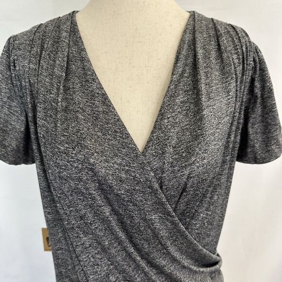 NWT Nightcap Clothing Silver Mini Wrap Dress Size 1 XS - Picture 3 of 9